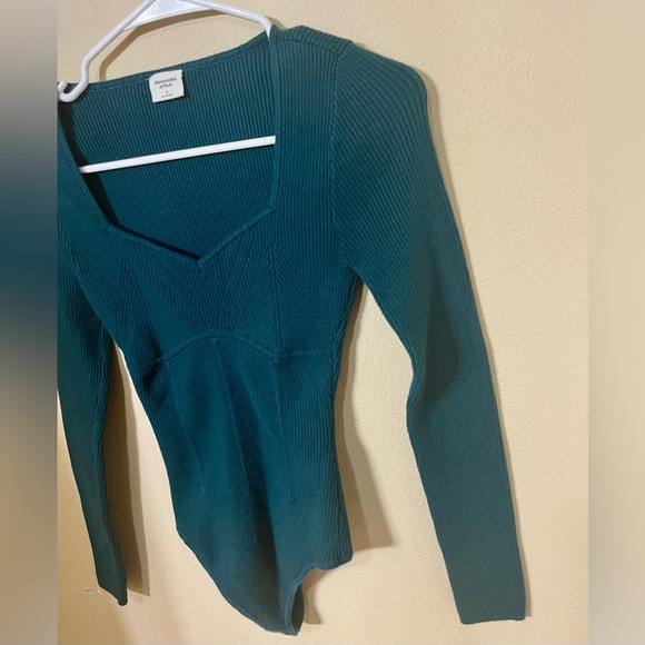 Abercrombie & Fitch Ribbed Knit Sweater Bodysuit - Picture 7 of 14